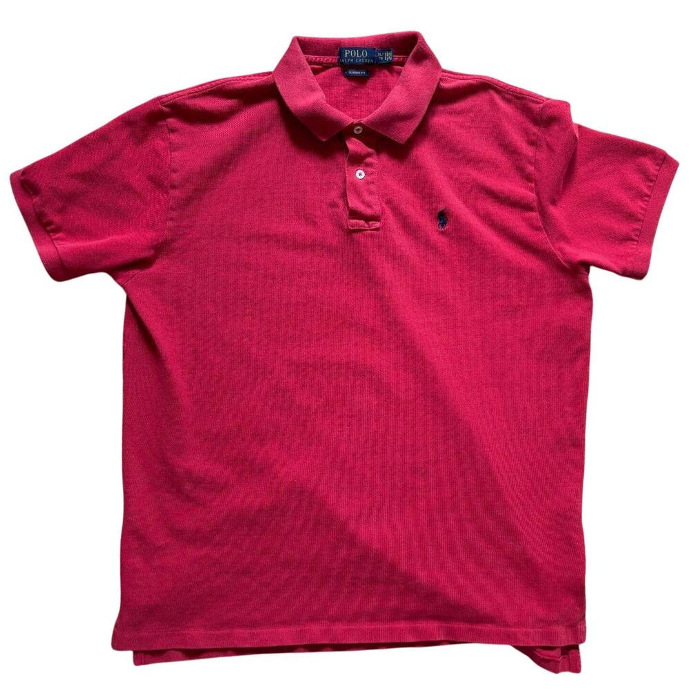 y2k 2000s Polo Ralph Lauren Polo Classic Fit mens XL red and blue preppy design